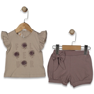 KIZ 9/24 AY AKSESUARLI ŞORTLU TAKIM