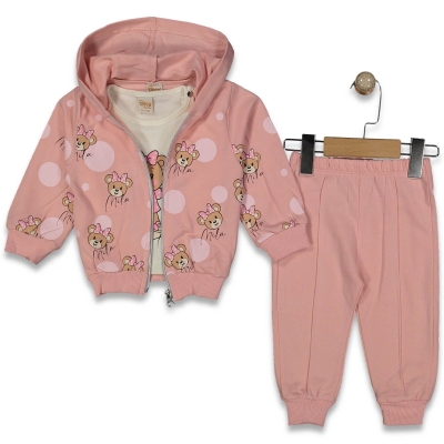 KIZ 9/24 AY AYI BASKILI 3 LÜ KIZ TAKIM