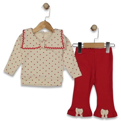 KIZ 9/24 AY BAHRİYELİ KALPLİ TAKIM