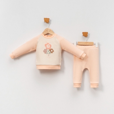 KIZ 9/24 AY ÇİÇEK NAKIŞLI 2’Lİ TAKIM