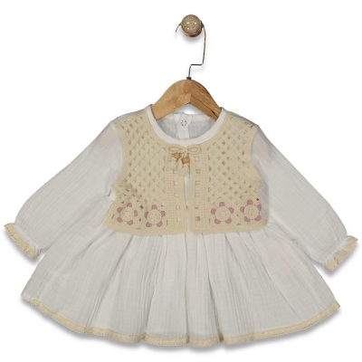 KIZ 9/24 AY DANTEL HIRKALI MÜSLİN ELBİSE