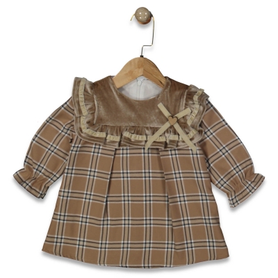 KIZ 9/24 AY EKOSE FIRFIR YAKALI ELBISE