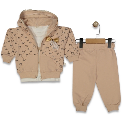 KIZ 9/24 AY FİYONK BASKILI 3 LÜ TAKIM