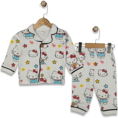 KIZ 9/24 AY HELLO KİTTY BASKILI PİJAMA TAKIM