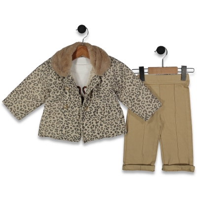 KIZ 9/24 AY LEOPAR DESENLİ TAKIM