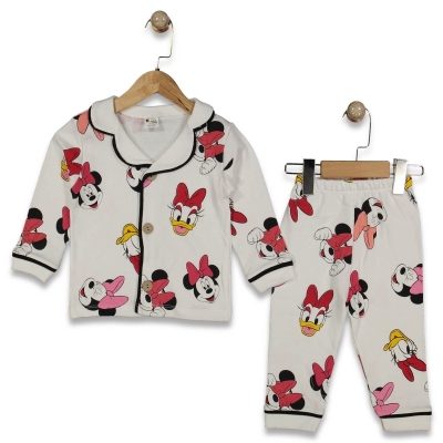KIZ 9/24 AY MİCKEY BASKILI KIZ PİJAMA TAKIM