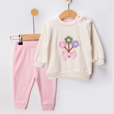 KIZ 9/24 AY SÜZENE ÇİÇEKLİ TAKIM