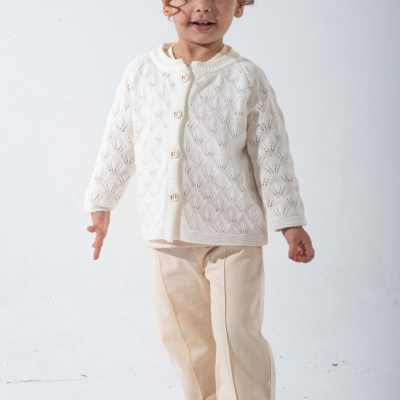 KIZ 9/24 AY TRİKO HIRKALI ÜÇLÜ TAKIM