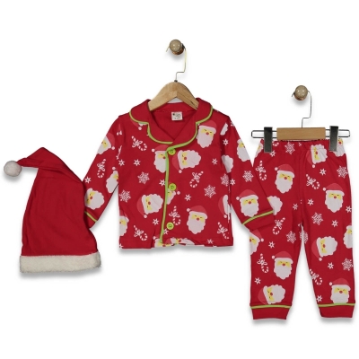 KIZ 9/24 AY YILBAŞI BASKILI PİJAMA TAKIM