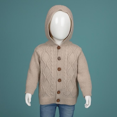LİTTLELAND BABY 02001-UNISEX /3 YAŞ BAKLAVA ÖRGÜ TRİKO HIRKA