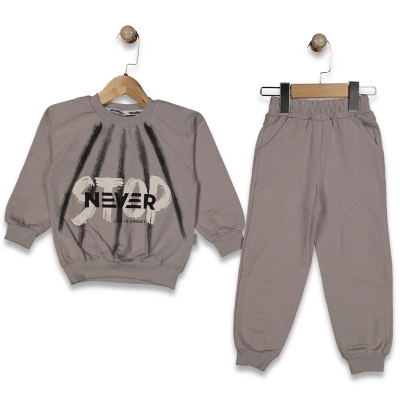 MİNAMİNOKİDS 25414-ERKEK 2/5 YAŞ STOP NEVER BASKILI TAKIM