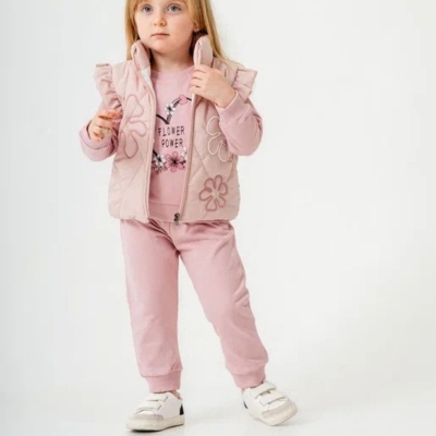 MİRKON BABY-TOTT KİDS 2068-KIZ 9/24 AY FIRFIR OMUZLU YELEK TAKIM
