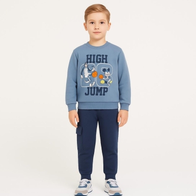 PAFFUTOKİDS 856-ERKEK 3/6 YAŞ HIGH AND JUMP BASKILI TAKIM