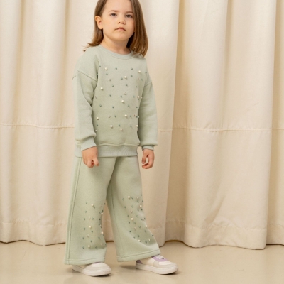 PAMPALKİDS 3267-KIZ 2/5 YAŞ BONCUKLU ÜÇ İPLİK TAKIM