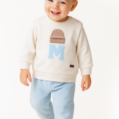 SERDE BABY NESRİN İSMAİL 1028-ERKEK 3/9 AY M SÜZENELİ 2 Lİ TAKIM