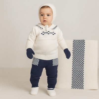 UNISEX 0/3 AY YAKALI KARELİ BEBE TAKIM