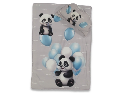 UNISEX 1/1 AY BALONLU PANDA  BASKILI ALT AÇMA