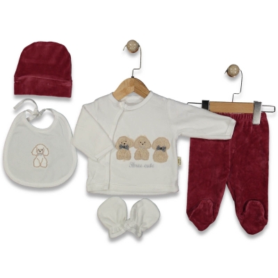 UNISEX 1/1 AY UNİSEX KADİFE 5Lİ  HASTANE ÇIKIŞI