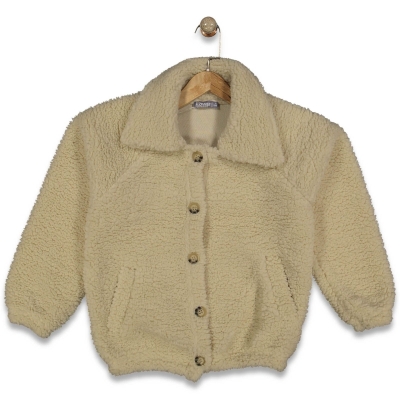 UNISEX 11/14 YAŞ DÜĞMELİ KUZU HIRKA