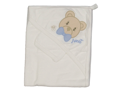 UNISEX 1/12 AY AYICIK NAKIŞLI ÇİFT KAT HAVLU SİLGİ