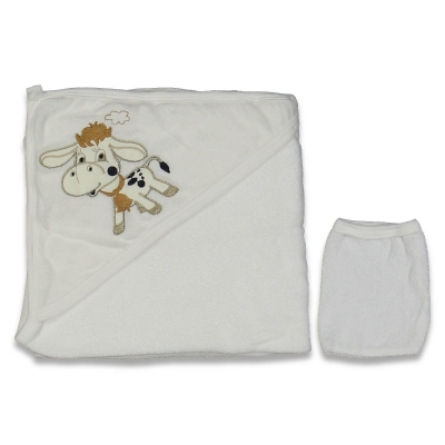UNISEX 1/12 AY İNEK NAKIŞLI HAVLU SİLGİ