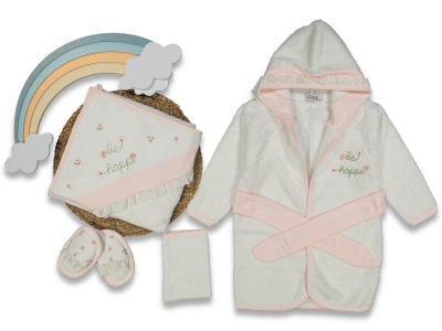 UNISEX 1/24 AY BE HAPPI BORNOZ SETİ