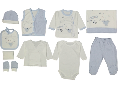 UNISEX 1/3 AY MÜZİSYEN AYI 10LU ZIBIN SET