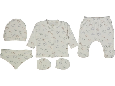 UNISEX 1/3 AY RENKLİ PANDA 5 Lİ ZIBIN TAKIM