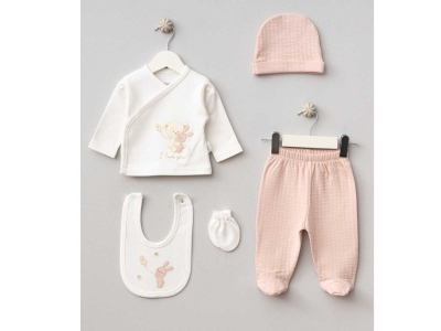UNISEX 1/3 AY SARILAN AYICIK 5 PARÇA ZIBIN TAKIMI