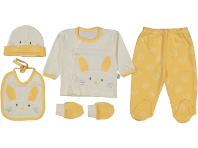 UNISEX 1/3 AY TAVŞANLI 5Lİ ZIBIN SET