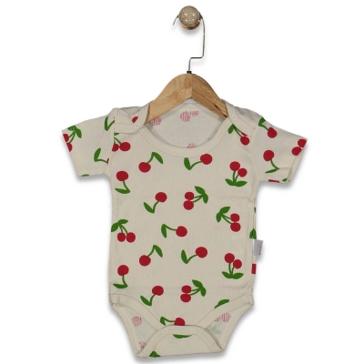 UNISEX 1/3 YAŞ KİRAZ YARIM KOL BÜYÜK BADİ