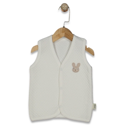 UNISEX 1/3 YAŞ TAVŞANLI KAPİTONE TEK KAT YELEK