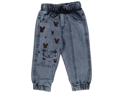 UNISEX 1/4 YAŞ MİKİ KAFALI KOT PANTOLON