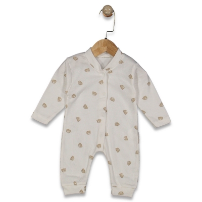 UNISEX 1/6 AY MİNİK AYICIK MANŞETLİ TULUM