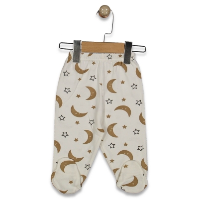 UNISEX 1/9 AY AY YILDIZ DESENLİ PATİKLİ TEK ALT