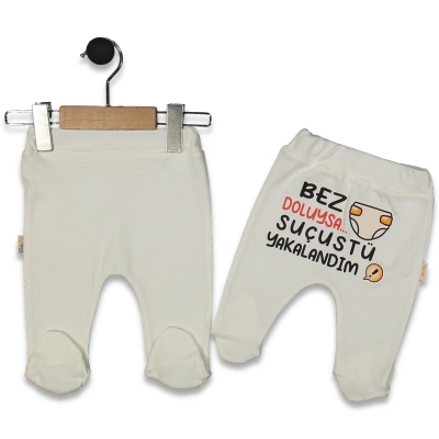 UNISEX 1/9 AY BEZ DOLUYSA BASKILI PATİKLİ TEK ALT