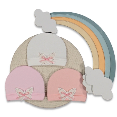 UNISEX 1/9 AY KELEBEK AKSESUARLI ŞAPKA