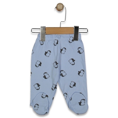 UNISEX 1/9 AY PENGUEN DESENLİ PATİKLİ TEK ALT