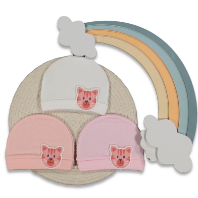UNISEX 1/9 AY SEVİMLİ KEDİLİ ŞAPKA