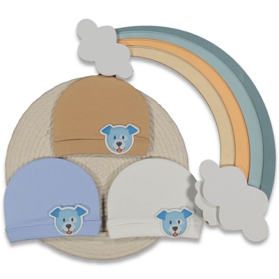 UNISEX 1/9 AY SEVİMLİ KÖPEKLİ ŞAPKA