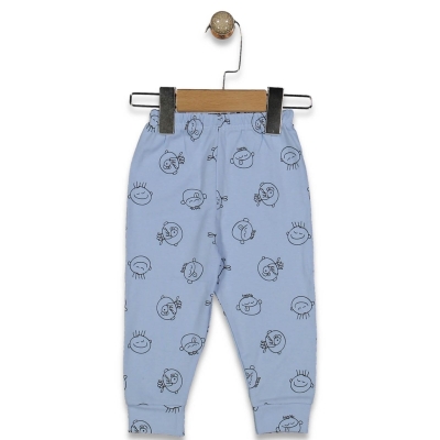 UNISEX 1/9 AY SEVİMLİ SURAT DESENLİ MANSETLİ TEK A