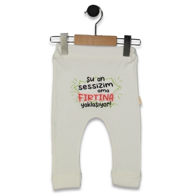 UNISEX 1/9 AY SU AN SESSİZİM BASKILI MANSETLİ TEK