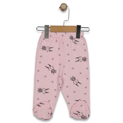 UNISEX 1/9 AY YILDIZLI TAVSAN DESENLİ PATİKLİ TEK