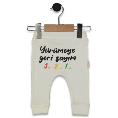 UNISEX 1/9 AY YÜRÜMEYE GERİ SAYIM BASKILI MANSETLİ