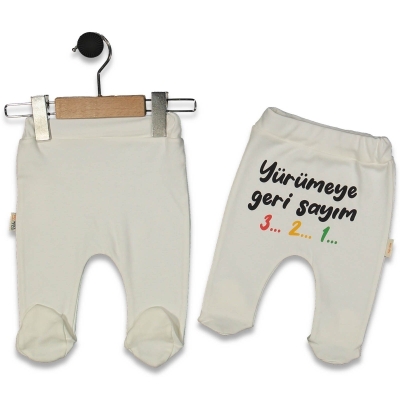 UNISEX 1/9 AY YÜRÜMEYE GERİ SAYIM BASKILI PATİKLİ