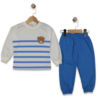 UNISEX 2/4 YAŞ  AYI KAFASI ARMALI 2İP  BASKILI TAK