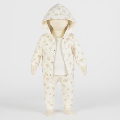 UNISEX 3/18 AY MANTARLI 3&#039;LÜ TAKIM