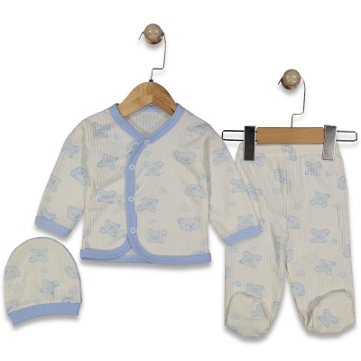 UNISEX 3/3 AY RAPORLU AYI KALP DESEN ÇITLI ZIBIN