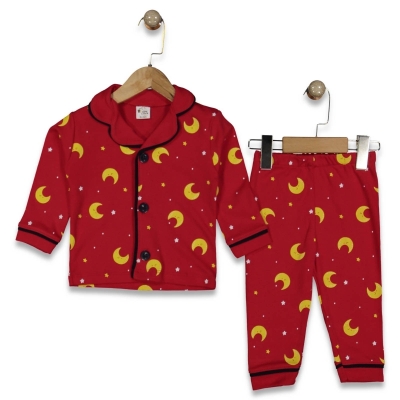 UNISEX 9/24 AY AY BASKILI PİJAMA TAKIM