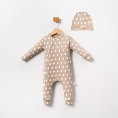 UNISEX 9/24 AY PUANLI PAÇALI 2’Lİ TULUM SETİ